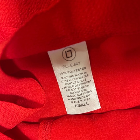 Ellejay Red Emma Wrap Ruffle Skirt - Picture 4 of 6